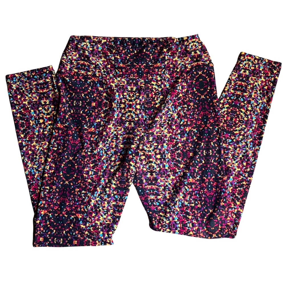 Lularoe women's leggings size O/S, like new condition, multi color